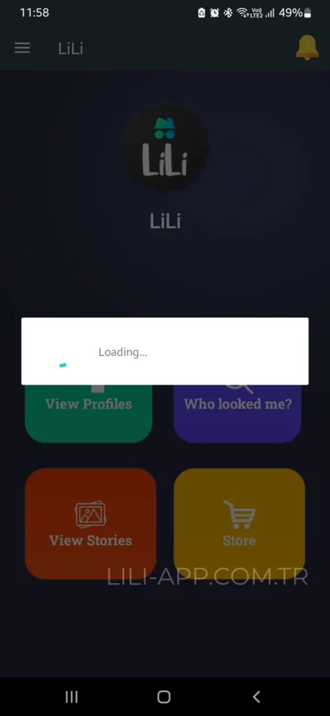 Lili App Ana Sayfası